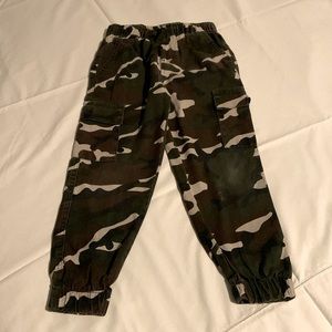 Boys Camo Drawstring Pants
